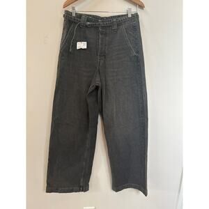 Zara Black Straight Leg Jeans High-Rise